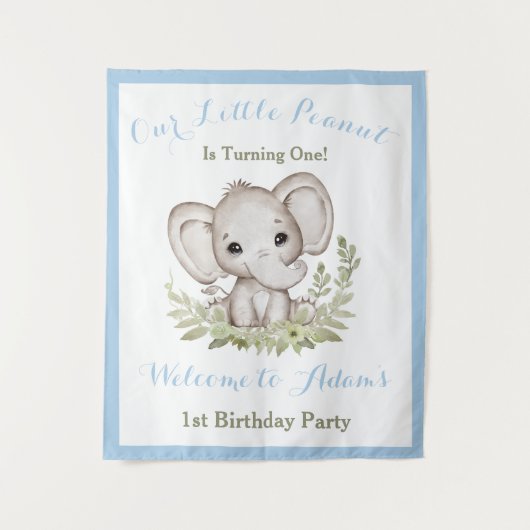 Tenture Première Affiche de bienvenue d'anniversaire Boy T (Devant)