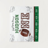 Tenture Première année de bas Football Anniversaire Contex (Devant)