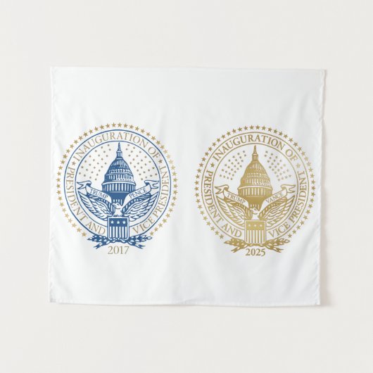 Tenture Première et deuxième investiture du président Trum (Devant (Horizontal))