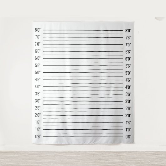 Tenture Présentation à la police Mugshot de criminel sur f (Devant)