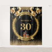 Tenture Présentation de whisky pour un 30e anniversaire so (Devant)