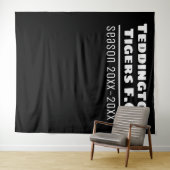 Tenture Présentation du club de football Contexte en noir (En situation (horizontale))