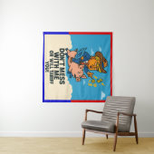 Tenture Président appliquer des tarifs à tous (En situation (horizontale))