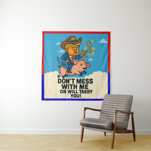 Tenture Président appliquer des tarifs à tous (En situation)