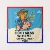 Tenture Président appliquer des tarifs à tous (Devant)