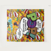 Tenture Prêt à pop Baby shower amusant Fond photo (Devant (Horizontal))