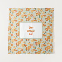 Pretty retro muted 1970 s flowers