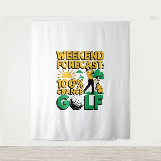Tenture Prévision de fin de semaine 100% Chance de golf (Devant)