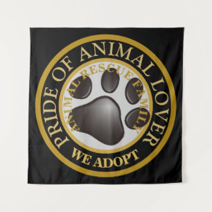 Tenture Pride od Amoureux des animaux Emblem