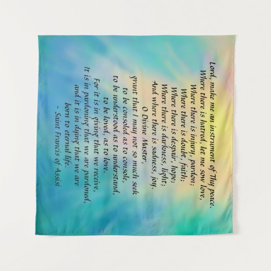 Tenture Prière de Saint François (Devant (Horizontal))