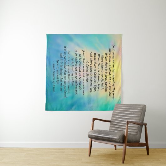 Tenture Prière de Saint François (En situation (horizontale))