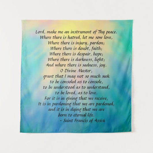 Tenture Prière de Saint François (Devant)