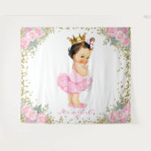 Tenture Princess Baby shower Backdrop (Devant (Horizontal))