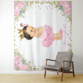 Tenture Princess Baby shower Backdrop (En situation)