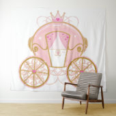 Tenture Princess Royal Carriage Pink & Gold Party (En situation (horizontale))