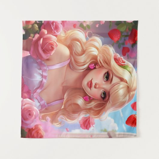 Tenture Princesse de printemps (Devant (Horizontal))