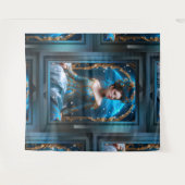 Tenture Princesse Du Rose Bleu Art IA par Xzendor7 (Devant (Horizontal))