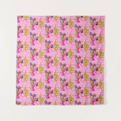 Tenture Princesse en rose  (Devant (Horizontal))