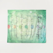 Tenture Principes de Reiki guérissant la conception de (Devant (Horizontal))