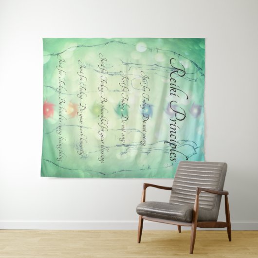 Tenture Principes de Reiki guérissant la conception de (En situation (horizontale))