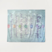 Tenture Principes de Reiki guérissant la conception de (Devant (Horizontal))