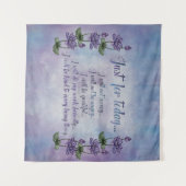 Tenture Principes de Reiki - préceptes de Reiki (Devant (Horizontal))