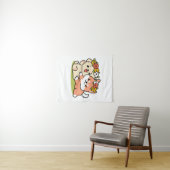 Tenture Printemps dans la laideur - Illustration de chien  (En situation (horizontale))