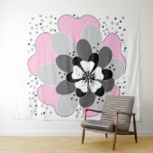 Tenture Printemps rose (En situation (horizontale))