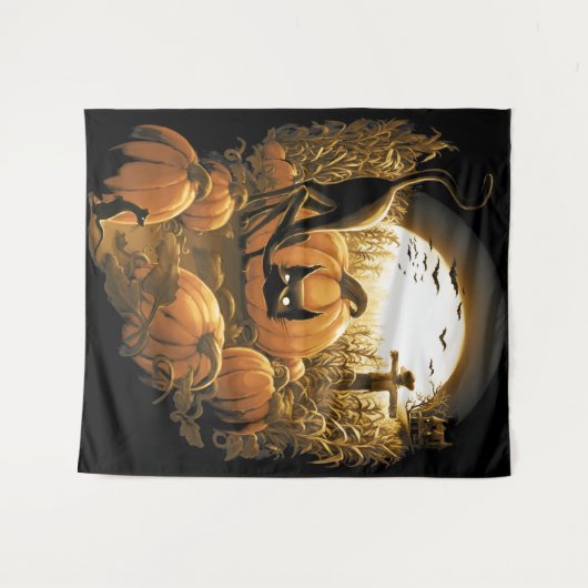 Tenture Pris dans un patch Éffrayant (Devant (Horizontal))