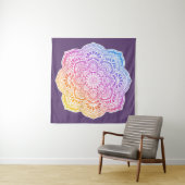 Tenture Prism Flower Mandala Tapestry (En situation (horizontale))