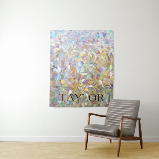 Tenture Prismatic Stained Glass Effect - Rainbow Prismatic (En situation)