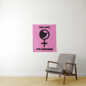 Tenture Pro Cats Pro Feminisme (En situation)