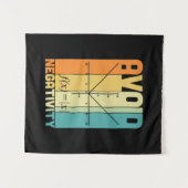 Tenture Prof de maths éviter la négativité (Devant (Horizontal))