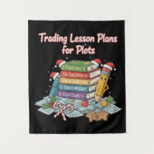 Tenture Prof de rire - Vacances de Noël | Leçon de trading (Devant)