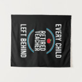 Tenture Professeur Cadeaux | Enseignant à la retraite lais (Devant (Horizontal))