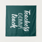 Tenture Professeurs allant enseigner (Devant (Horizontal))