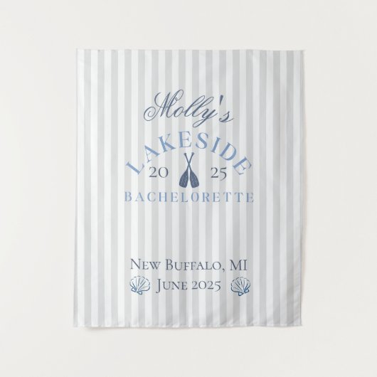 Tenture Programme de week-end au lac pour l'enterrement de (Devant)