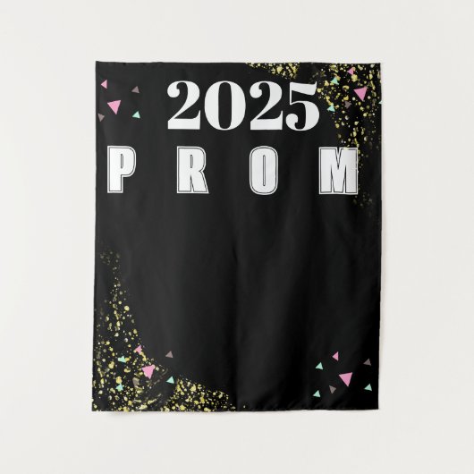 Tenture Prom Confetti - Contexte des diplômes (Devant)