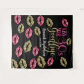 Tenture prop de fête virtuelle pour dire au revoir à vos 3 (Devant (Horizontal))