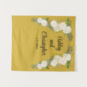 Tenture Prop de réception de mariage personnalisé floral p (Devant (Horizontal))