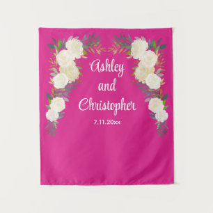 Tenture Prop de réception de mariage personnalisé floral p