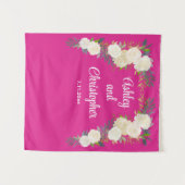 Tenture Prop de réception de mariage personnalisé floral p (Devant (Horizontal))