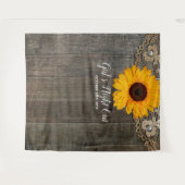 Tenture Prop de stand de photo de tournesol rustique pour  (Devant (Horizontal))