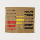 Tenture Propager la paix et non la guerre (Devant (Horizontal))