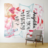 Tenture Proposition de marriage | You Marry Me ? Custom (En situation (horizontale))