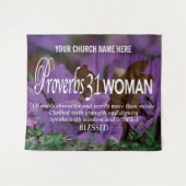 Tenture PROVERBES 31 FEMME Église chrétienne (Devant (Horizontal))