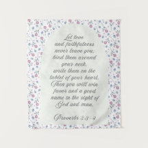 Proverbes 3:3–4 Écriture florale 
