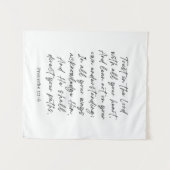 Tenture Proverbs 3:5-6 Trust in the Lord (Devant (Horizontal))