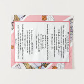 Tenture Psalm 23 floral artistic art (Devant (Horizontal))