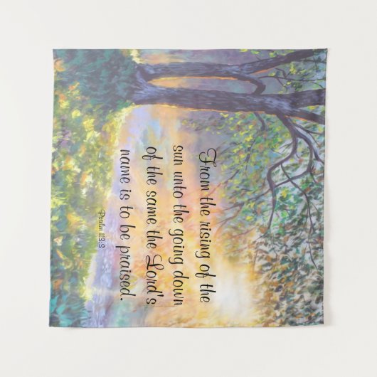 Tenture Psaume 113:3 (Devant (Horizontal))